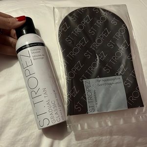 st. tropez self-tanner with applicator mitt ( i bought separately)